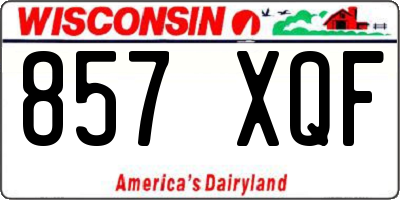 WI license plate 857XQF