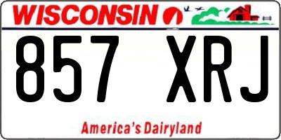 WI license plate 857XRJ