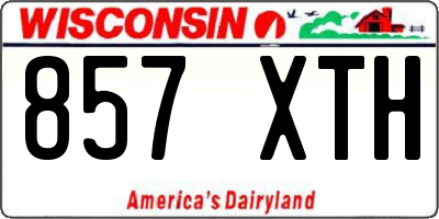 WI license plate 857XTH