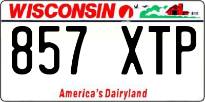 WI license plate 857XTP