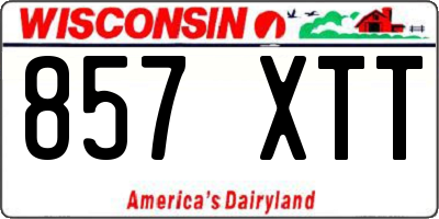 WI license plate 857XTT