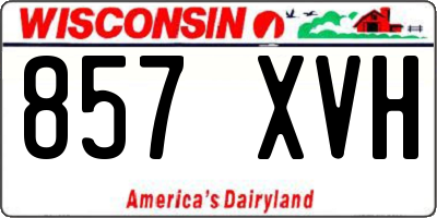 WI license plate 857XVH