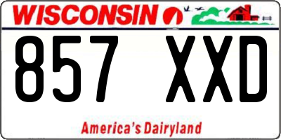 WI license plate 857XXD