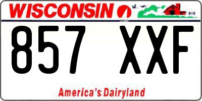 WI license plate 857XXF