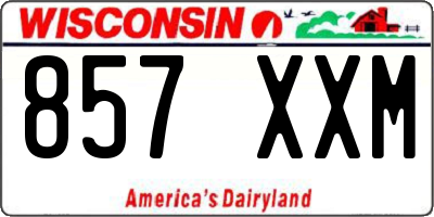 WI license plate 857XXM