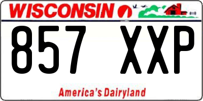 WI license plate 857XXP