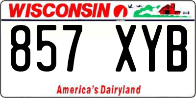 WI license plate 857XYB
