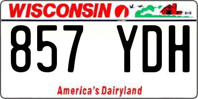 WI license plate 857YDH