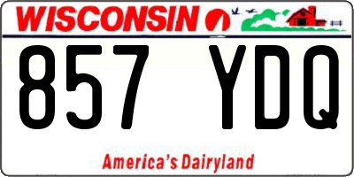 WI license plate 857YDQ