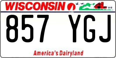WI license plate 857YGJ
