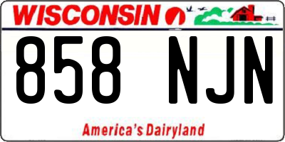 WI license plate 858NJN