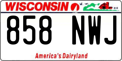 WI license plate 858NWJ