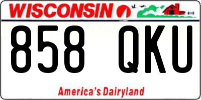 WI license plate 858QKU