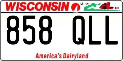 WI license plate 858QLL