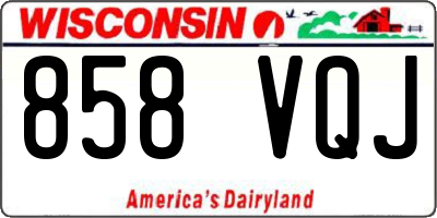 WI license plate 858VQJ