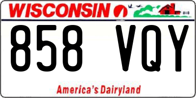 WI license plate 858VQY
