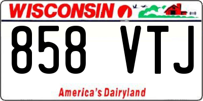 WI license plate 858VTJ