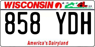 WI license plate 858YDH