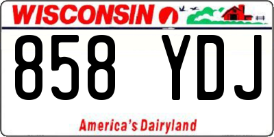 WI license plate 858YDJ