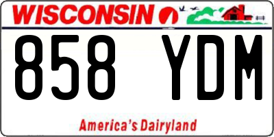 WI license plate 858YDM