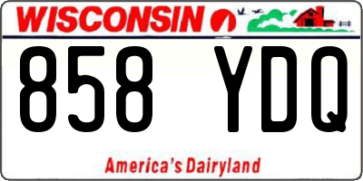 WI license plate 858YDQ