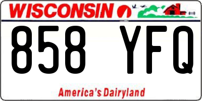 WI license plate 858YFQ