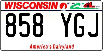 WI license plate 858YGJ