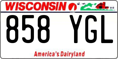WI license plate 858YGL