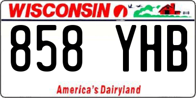 WI license plate 858YHB