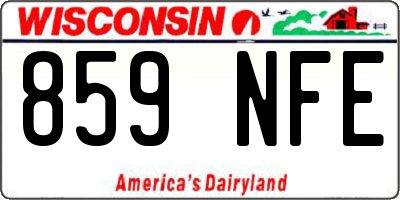 WI license plate 859NFE