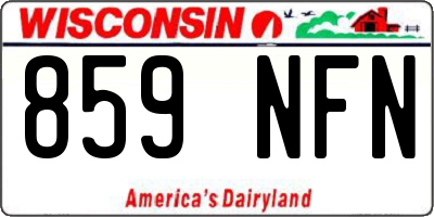 WI license plate 859NFN