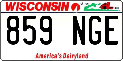 WI license plate 859NGE