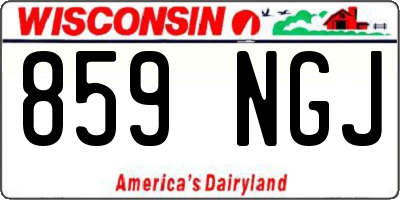 WI license plate 859NGJ