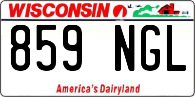 WI license plate 859NGL