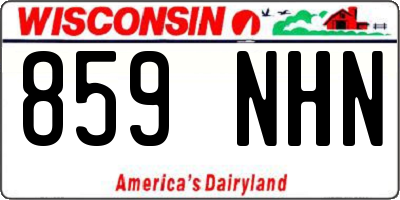 WI license plate 859NHN