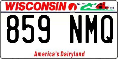 WI license plate 859NMQ