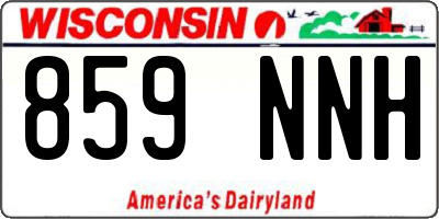 WI license plate 859NNH