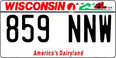 WI license plate 859NNW