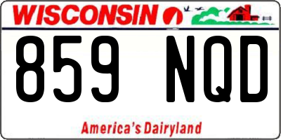 WI license plate 859NQD