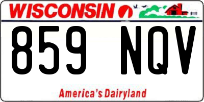 WI license plate 859NQV