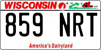 WI license plate 859NRT
