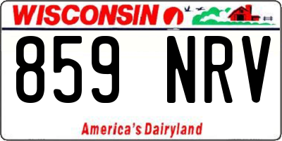 WI license plate 859NRV