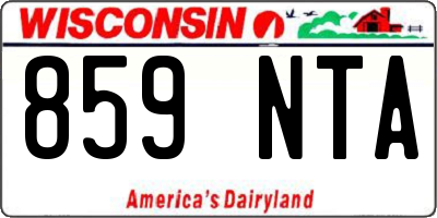 WI license plate 859NTA