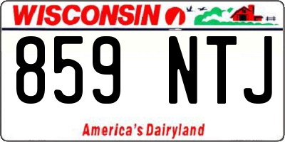 WI license plate 859NTJ