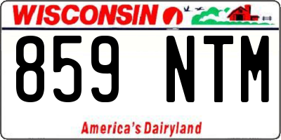 WI license plate 859NTM