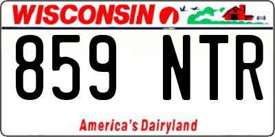 WI license plate 859NTR