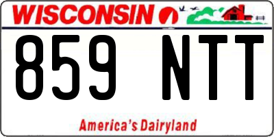 WI license plate 859NTT