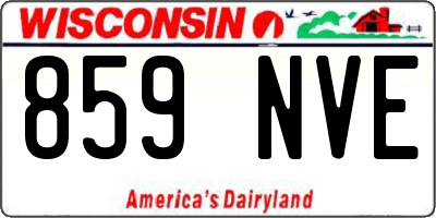 WI license plate 859NVE