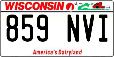 WI license plate 859NVI