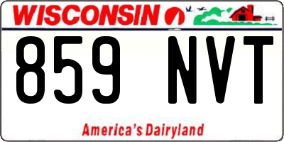 WI license plate 859NVT